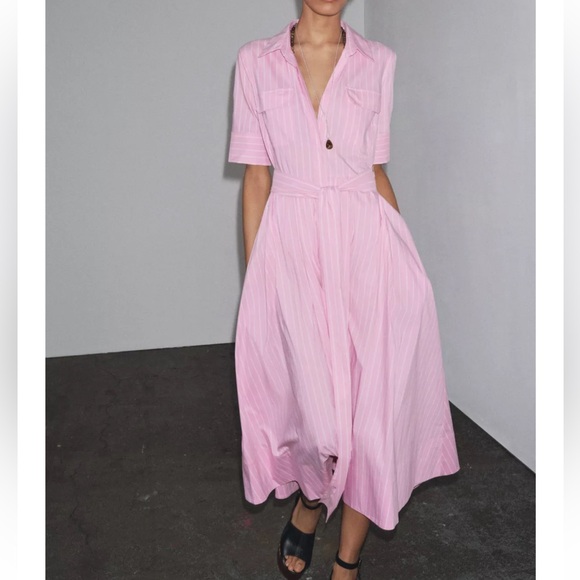 Zara ZW Collection Poplin Shirt Dress - Picture 7 of 16